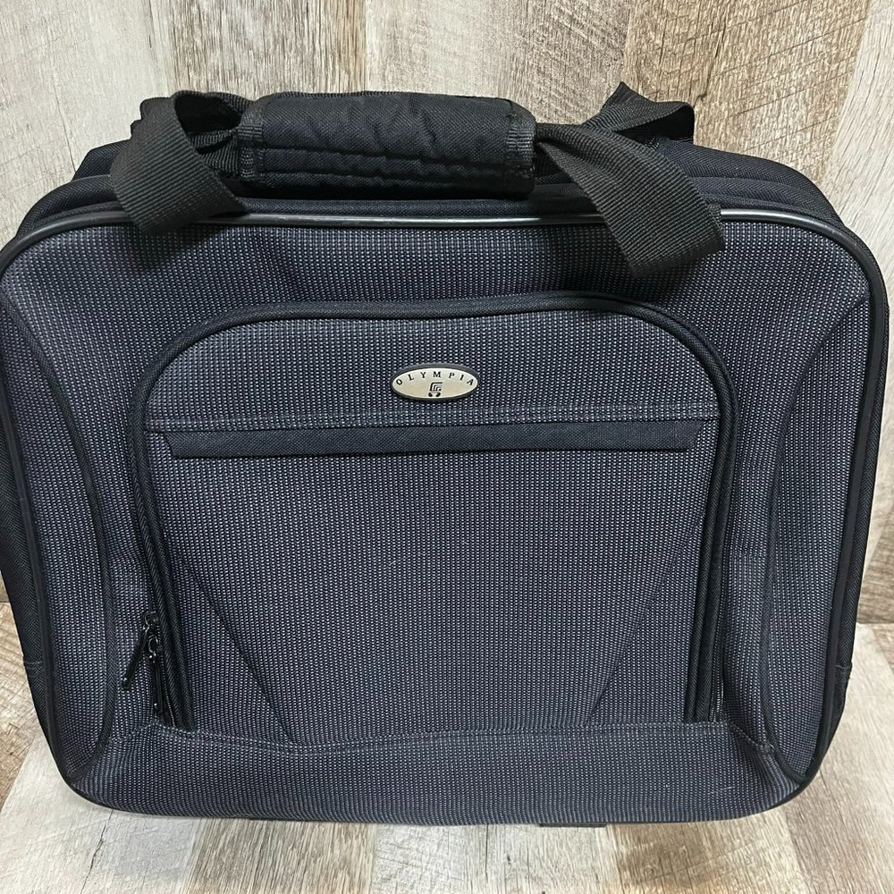 Olympia, Black, Rolling Business Briefcase
